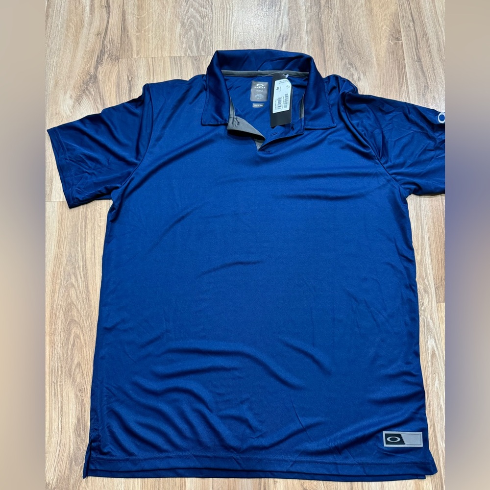 OAKLEY Men's Size M Team Issue Hydrolix Shirt, Athletic Dri-Fit Golf Polo